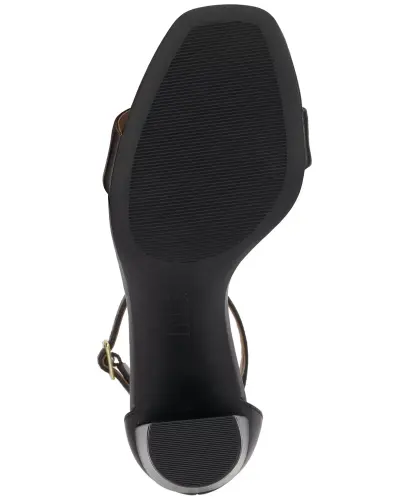 Women's Lexini Two-Piece Sandals, Created for Modazone-Black Leather - 5