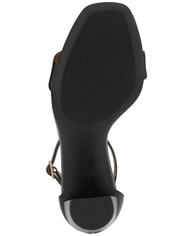 Women's Lexini Two-Piece Sandals, Created for Modazone-Black Leather - 5