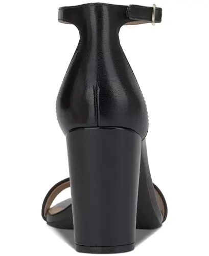 Women's Lexini Two-Piece Sandals, Created for Modazone-Black Leather - 3