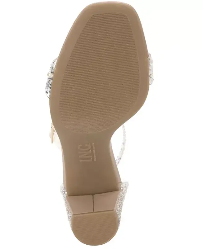 Women's Lexini Two-Piece Sandals, Created for Modazone - Pearl Bling Vinyl - 5