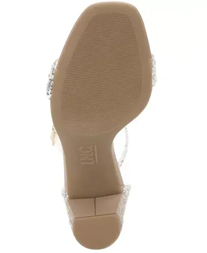 Women's Lexini Two-Piece Sandals, Created for Modazone - Pearl Bling Vinyl - 5