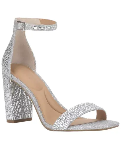 Women's Lexini Two-Piece Sandals, Created for Modazone - Silver Metallic 