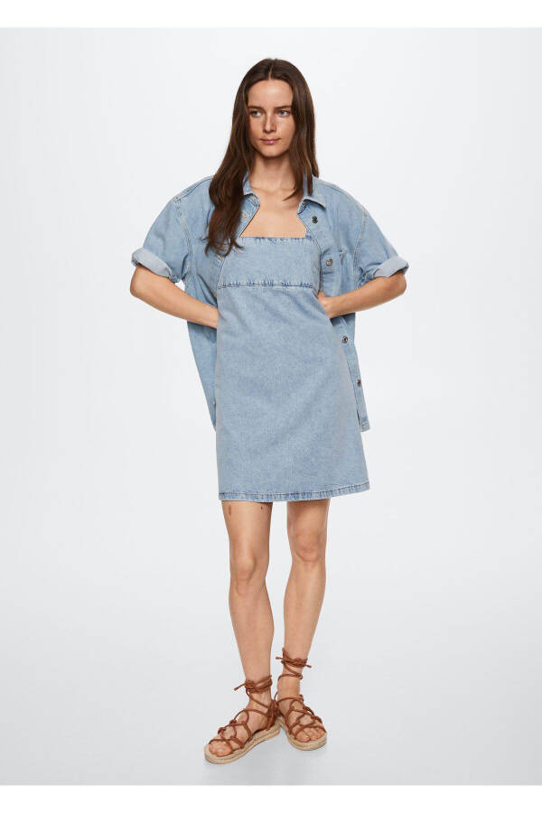 Women's Light Blue Dress - 1