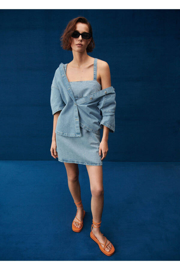 Women's Light Blue Dress - 8