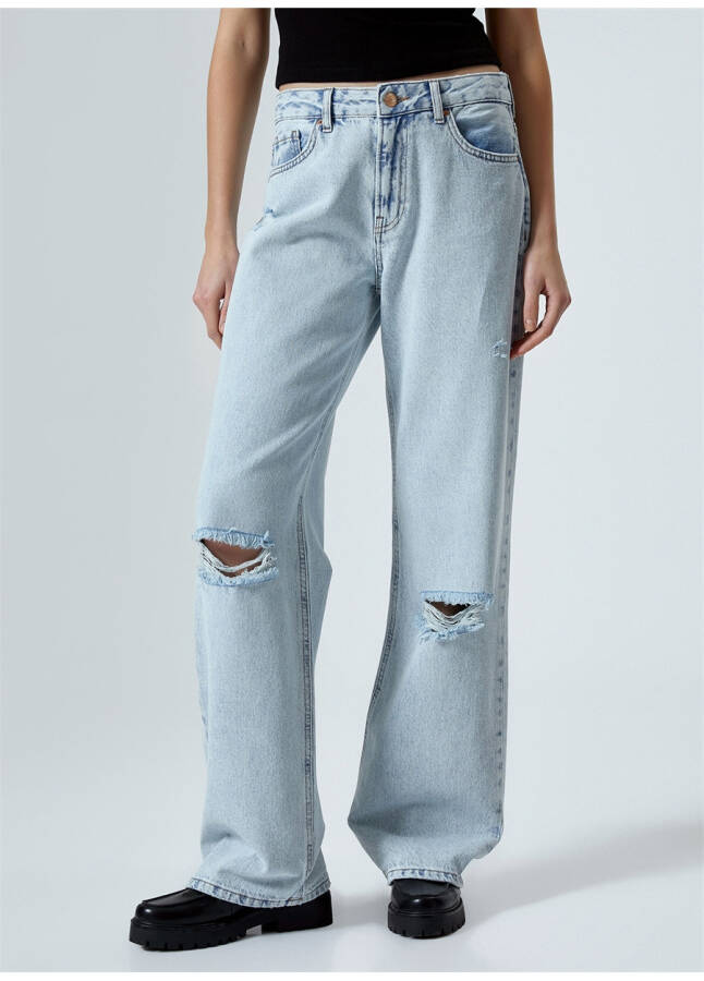 Women's Light Indigo Denim Pants - 9