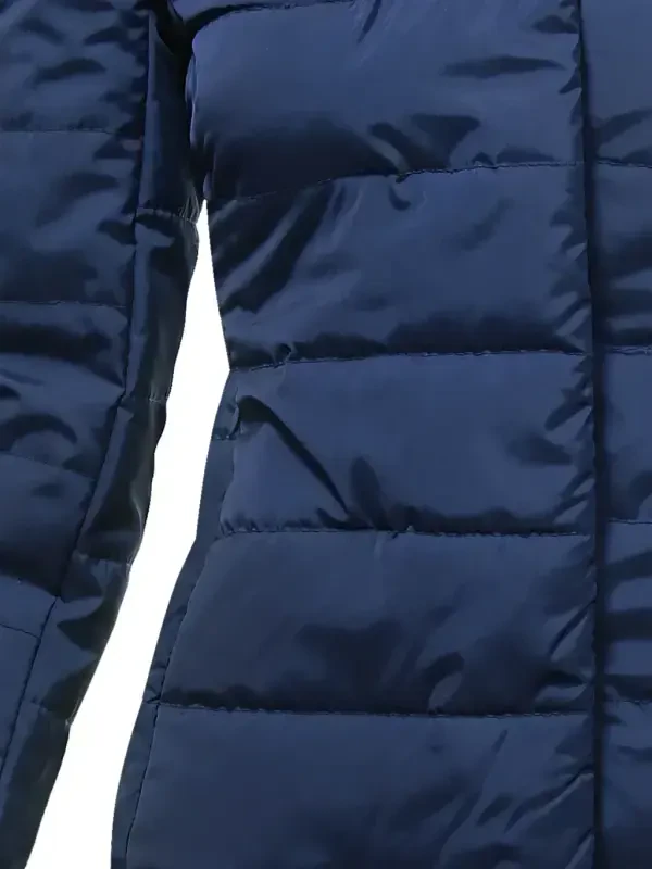 Women's lightweight, down-filled, hooded parka coat - 2