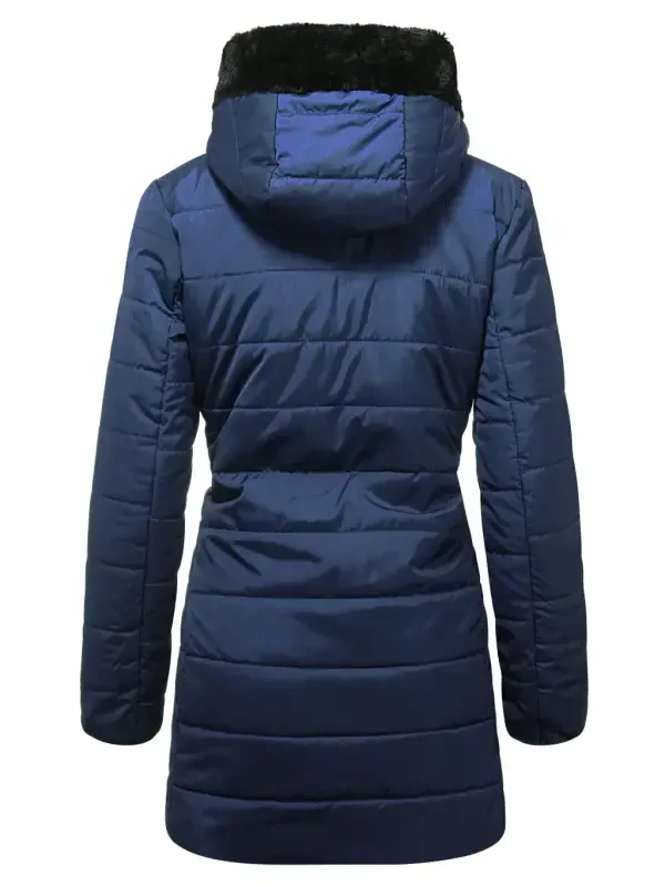 Women's lightweight, down-filled, hooded parka coat - 9