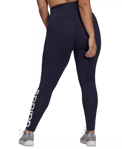 Women's Linear-Logo Full Length Leggings, XS-4X Legend Ink/white - 5