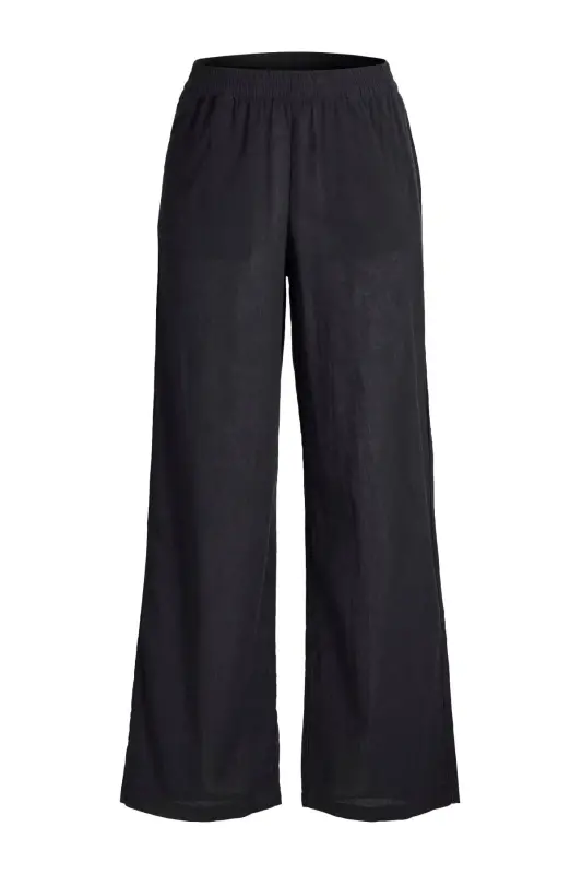 Women's Linen Pants - Poppy-Black - 5