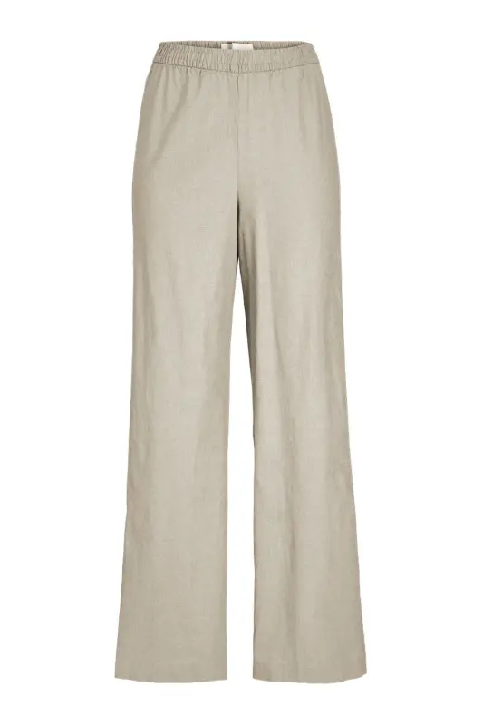 Women's Linen Pants - Poppy-Feather Gray - 5