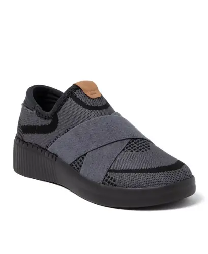 Women's Livie X Strap Knit Trainer Sneaker-Black multi - 1