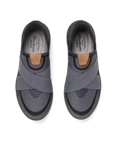 Women's Livie X Strap Knit Trainer Sneaker-Black multi - 3