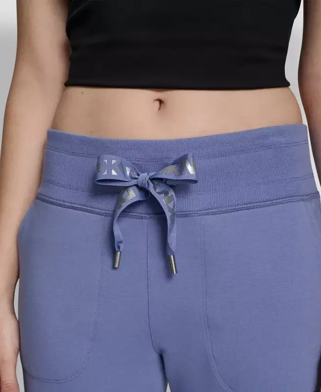 Women's Logo-Drawstring High-Rise Joggers - Bluestone - 4