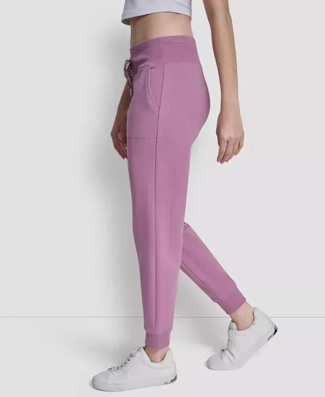 Women's Logo-Drawstring High-Rise Joggers - Dusty Orchid - 3