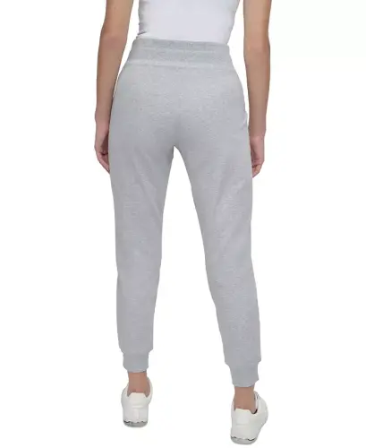Women's Logo-Drawstring High-Rise Joggers - Pearl Grey Heather - 4