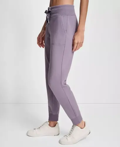 Women's Logo-Drawstring High-Rise Joggers - Vesper - DKNY SPORT (1)