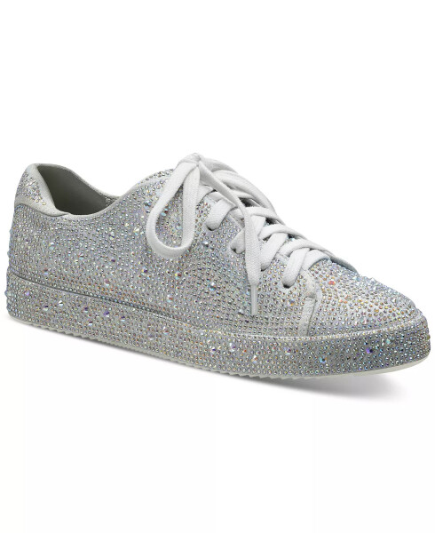 Women's Lola Sneakers, Created for Modazone Silver Bling - 1