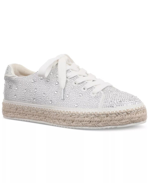 Women's Lola Sneakers, Created for Modazone Silver Espadrille - 1