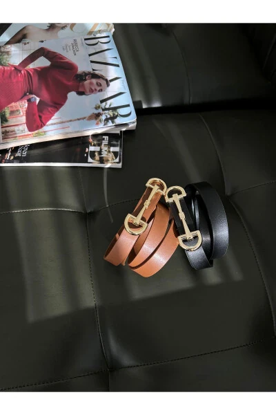 Women's Long Double Buckle 2-Piece Set Belt - COAKSCO (1)