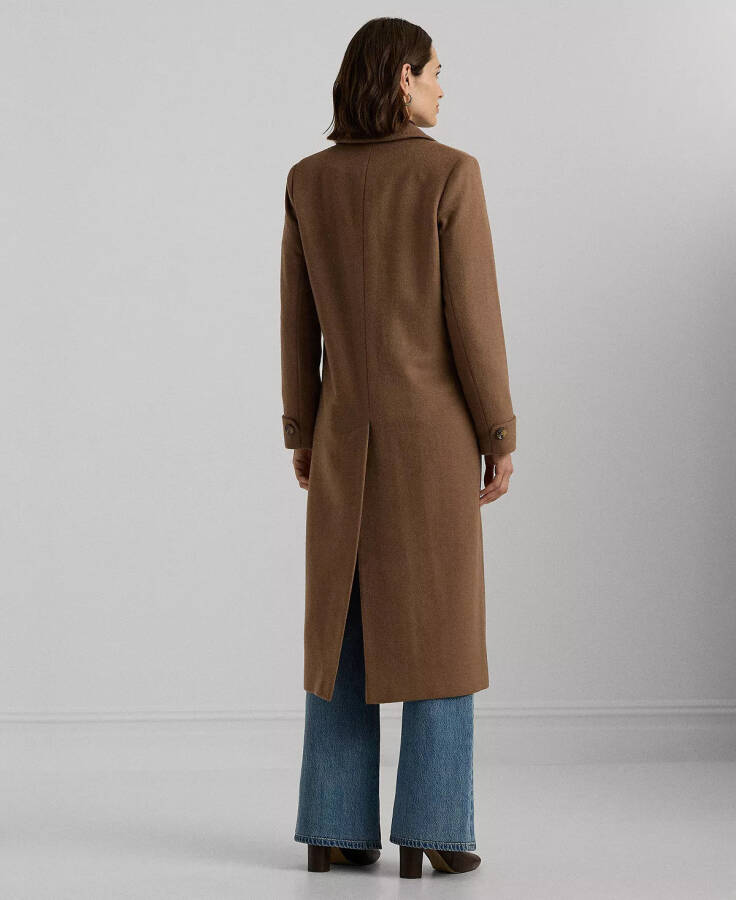 Women's Long Notched-Collar Coat Camel - 2