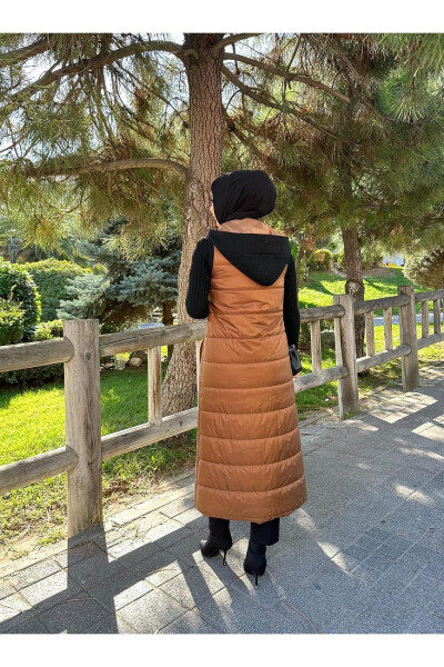 Women's Long Quilted Puffer Winter Sports Vest 50007 - 3