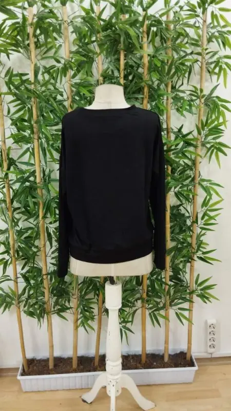 Women's Long Sleeve Bicycle Collar Patterned Viscose Two Thread Blouse - 5