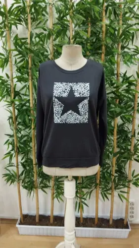 Women's Long Sleeve Bicycle Collar Patterned Viscose Two Thread Blouse - 4