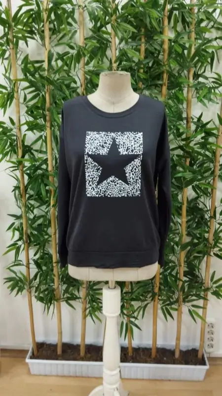 Women's Long Sleeve Bicycle Collar Patterned Viscose Two Thread Blouse - 4