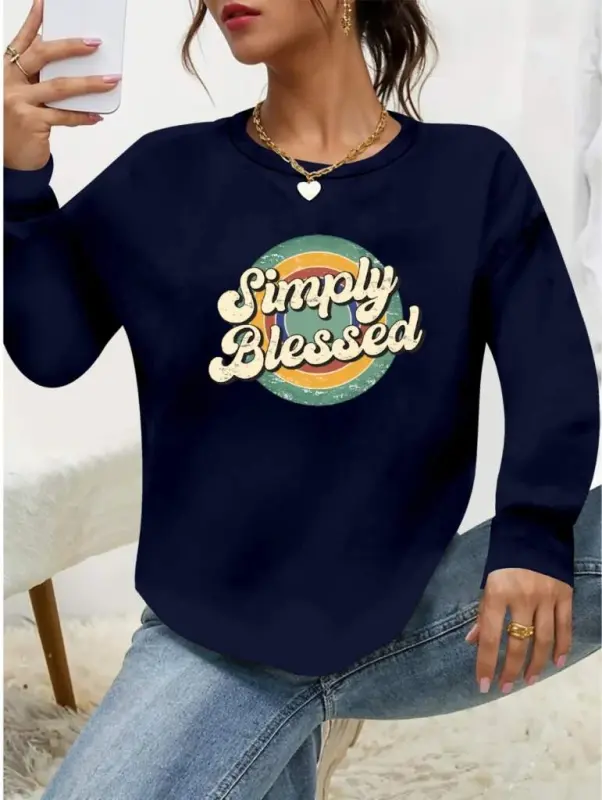 Women's Long Sleeve Bicycle Collar Viscose Two Thread Blouse - 3