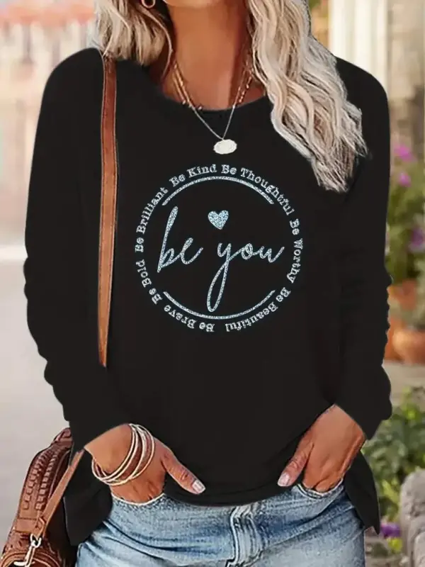 Women's Long Sleeve Bicycle Collar Youdesen Patterned Viscose Blouse - BÜYÜKBEDENIZ