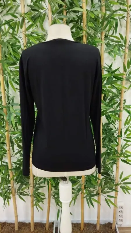 Women's Long Sleeve Bicycle Collar Youdesen Patterned Viscose Blouse - 7