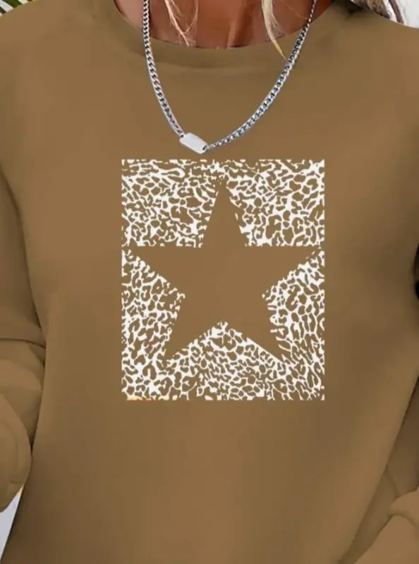 Women's Long Sleeve Bike Collar Patterned Viscose Two Thread Blouse - 2