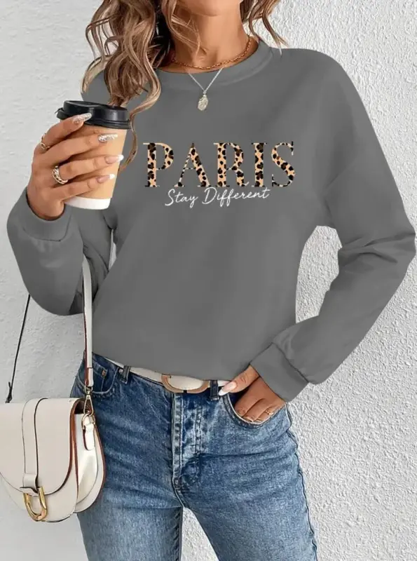 Women's Long Sleeve Bike Collar Patterned Viscose Two Thread Blouse - BÜYÜKBEDENIZ