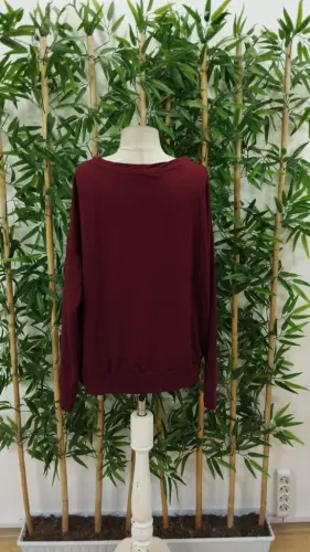 Women's Long Sleeve Bike Collar Viscose Two Thread Blouse - 4