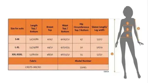 Women's Long Sleeve Crepe Three Piece Set - 4