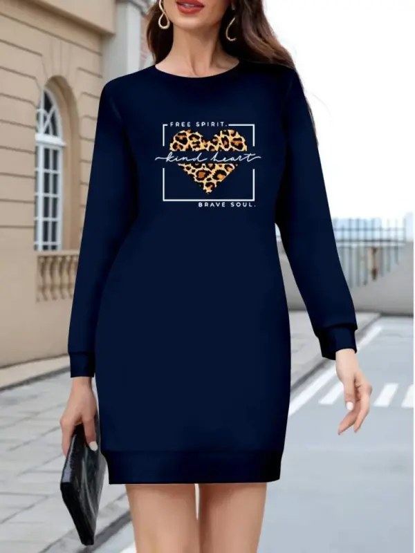 Women's Long Sleeve Crew Neck Patterned Viscose Two Thread Blouse - 1