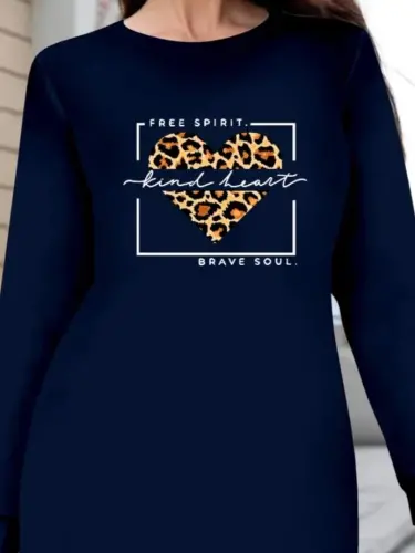 Women's Long Sleeve Crew Neck Patterned Viscose Two Thread Blouse - BÜYÜKBEDENIZ (1)