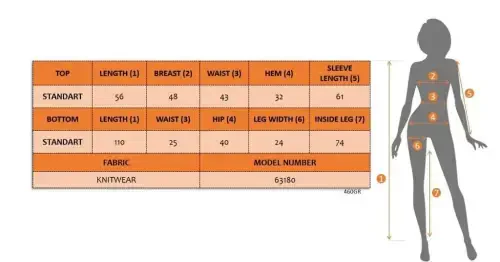 Women's Long Sleeve Crew Neck See-Through Detail Knit Blouse and Pants Set - 4