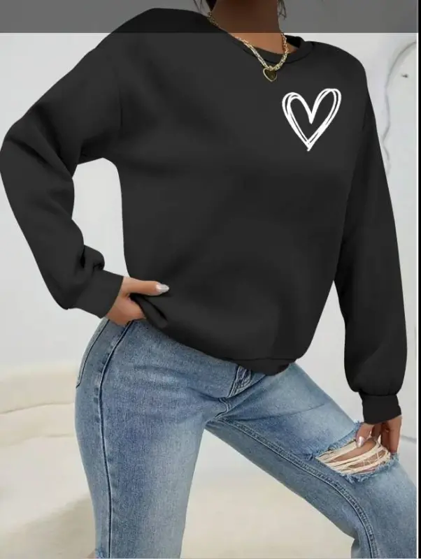 Women's Long Sleeve Crew Neck Viscose Two Thread Blouse - BÜYÜKBEDENIZ