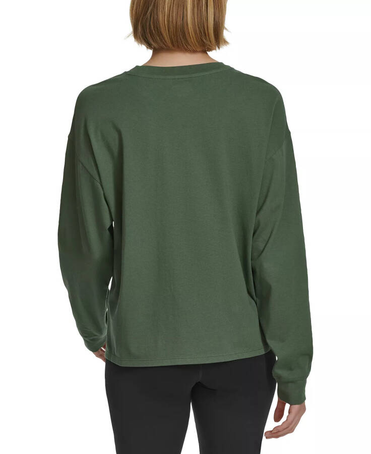 Women's Long-Sleeve Crewneck T-Shirt Thyme - 2