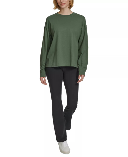 Women's Long-Sleeve Crewneck T-Shirt Thyme - 4