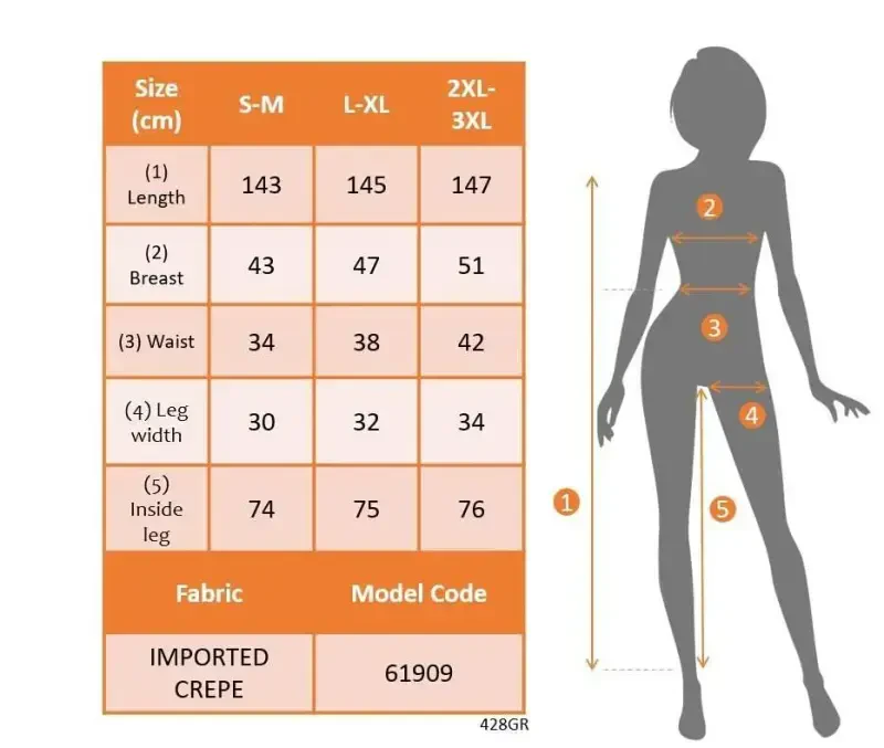 Women's Long Sleeve Crossover Collar Lace-up Front Buckle Detail Long Imported Crepe Jumpsuit - 6