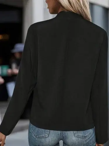 Women's Long Sleeve Open Front Button Down Scuba Diving Jacket - 4