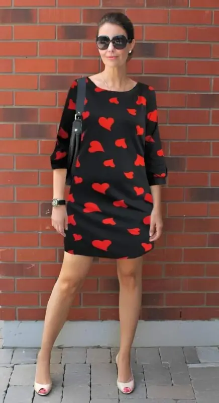 Women's Long Sleeve Turtleneck Bodycon Mini Dress - 1