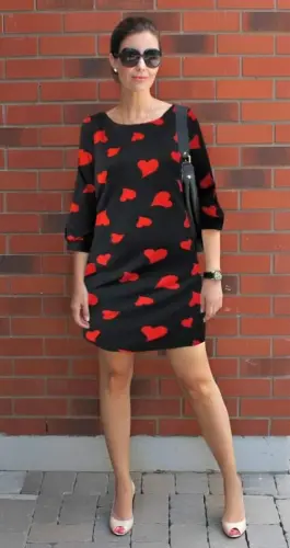 Women's Long Sleeve Turtleneck Bodycon Mini Dress - BÜYÜKBEDENIZ (1)