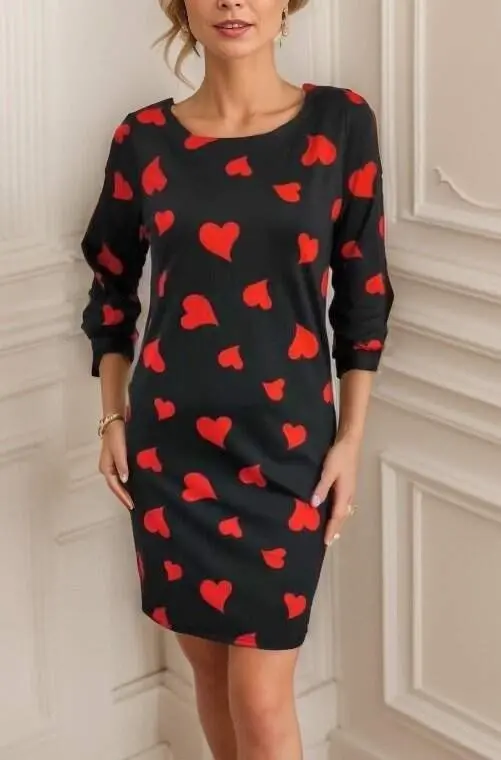 Women's Long Sleeve Turtleneck Bodycon Mini Dress - 6