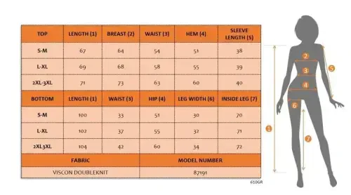 Women's Long Sleeve Turtleneck Viscose Two Thread Blouse and Pants Set - 4