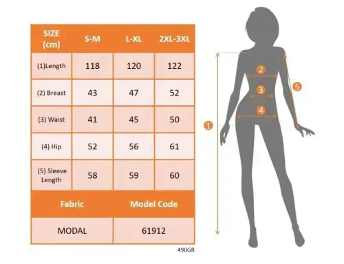 Women's Long Sleeve V Neck Midi Modal Dress - 5