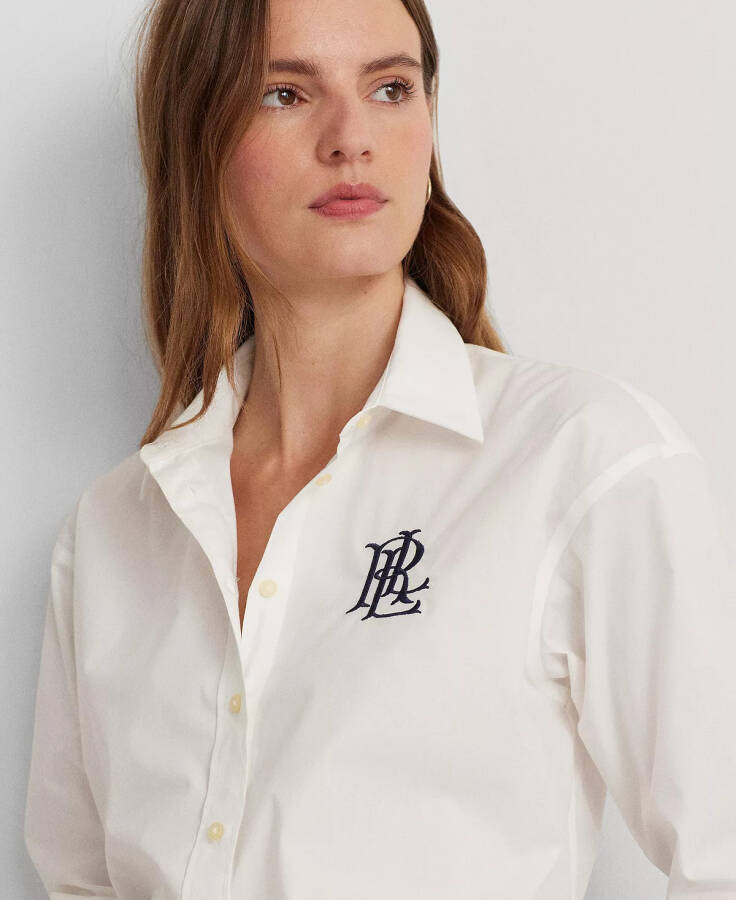 Women's Long-Sleeve White Shirt - 4