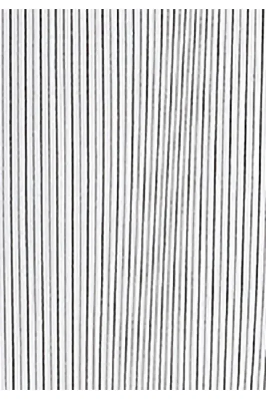 Women's long sleeve, white, striped, regular fit shirt - 6